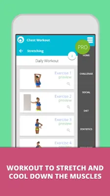 Chest Workout Lumowell android App screenshot 1